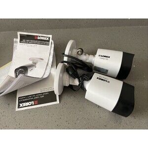 LOT OF 2 LOREX 1080 HP BULLET CAMERA, MODEL: LBV2521-C With Wire. See Photos